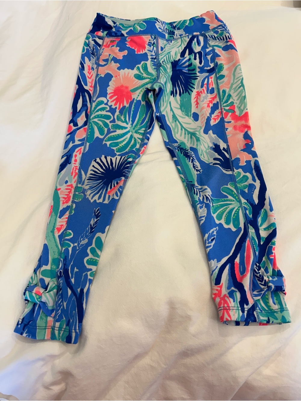 Lilly Pulitzer Girls' Luxletic Floral Pull-On Leggings